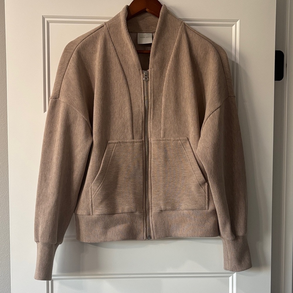 Varley Tan Zip-Up Jacket